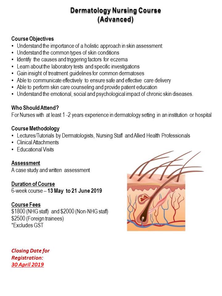 Dermatology Nursing Course (Advanced) 2019